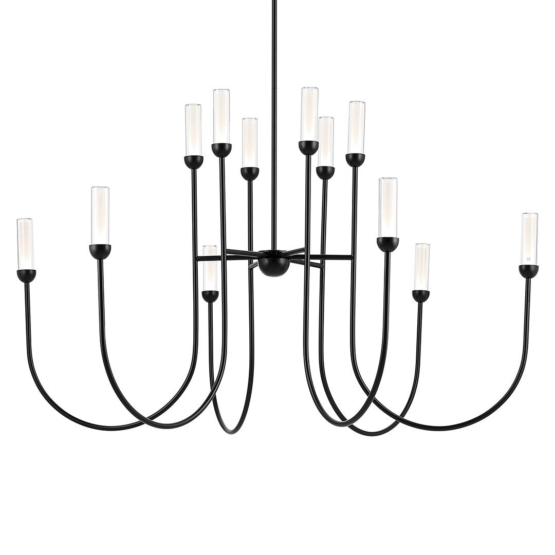 Moraine Chandelier 52758BKLED